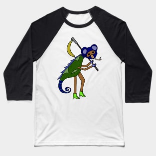 Koala Raccoon Seahorse with nice shoes and a Banana Scythe Baseball T-Shirt